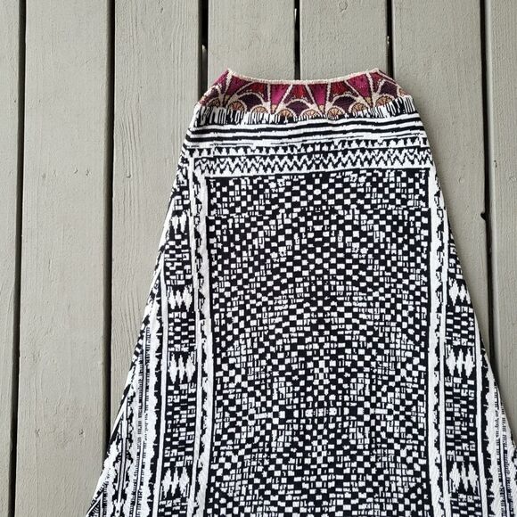 Anthropologie Cecilia Prado Printed Bilbao Sweater Boho Knit Maxi Skirt Small‎ - Picture 8 of 10